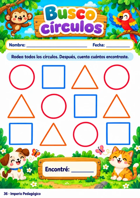 Atividade de formas e raciocínio lógico